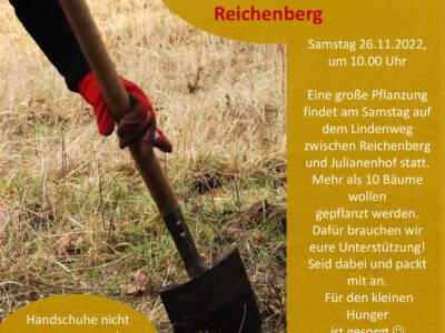 Ehrenamtseinsatz am 26.11.: Große Pflanzaktion in Reichenberg