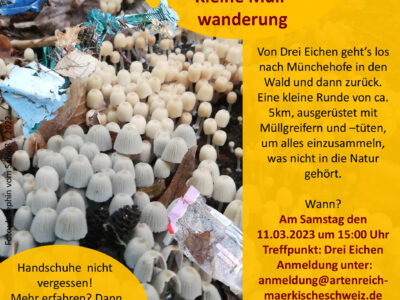 Ehrenamtseinsatz „kleine Müllwanderung“ am Samstag 11.03.