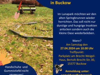 Ehrenamtseinsatz am 27.04.2024: Anpacken im Lunapark